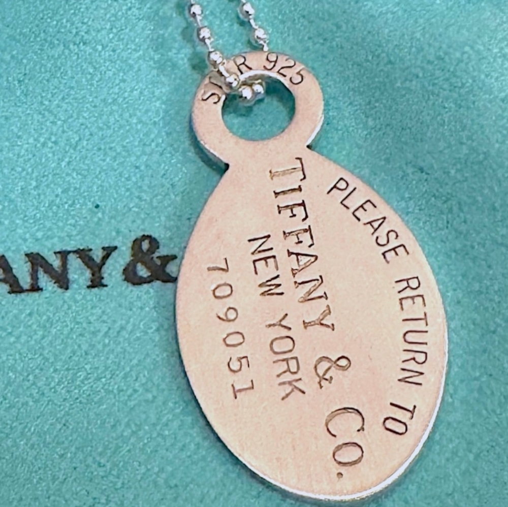 Tiffany & Co. Silver Dog Tag Necklace